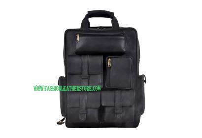 Real Buffalo leather handmade Backpack rucksack laptop Treking unisex Travel bag